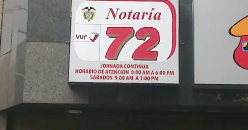 NOTARIA 72  CARRERA 11 NOTARIA 72  CARRERA 11